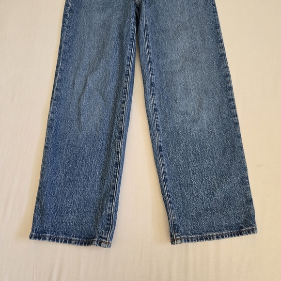 Madewell The Perfect Vintage Wide Leg Crop Jean Jeans Blue Size 23 - Picture 4 of 14